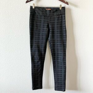 Patrizia Luca Preppy Plaid Business Casual Minimalist Office Career Trousers S